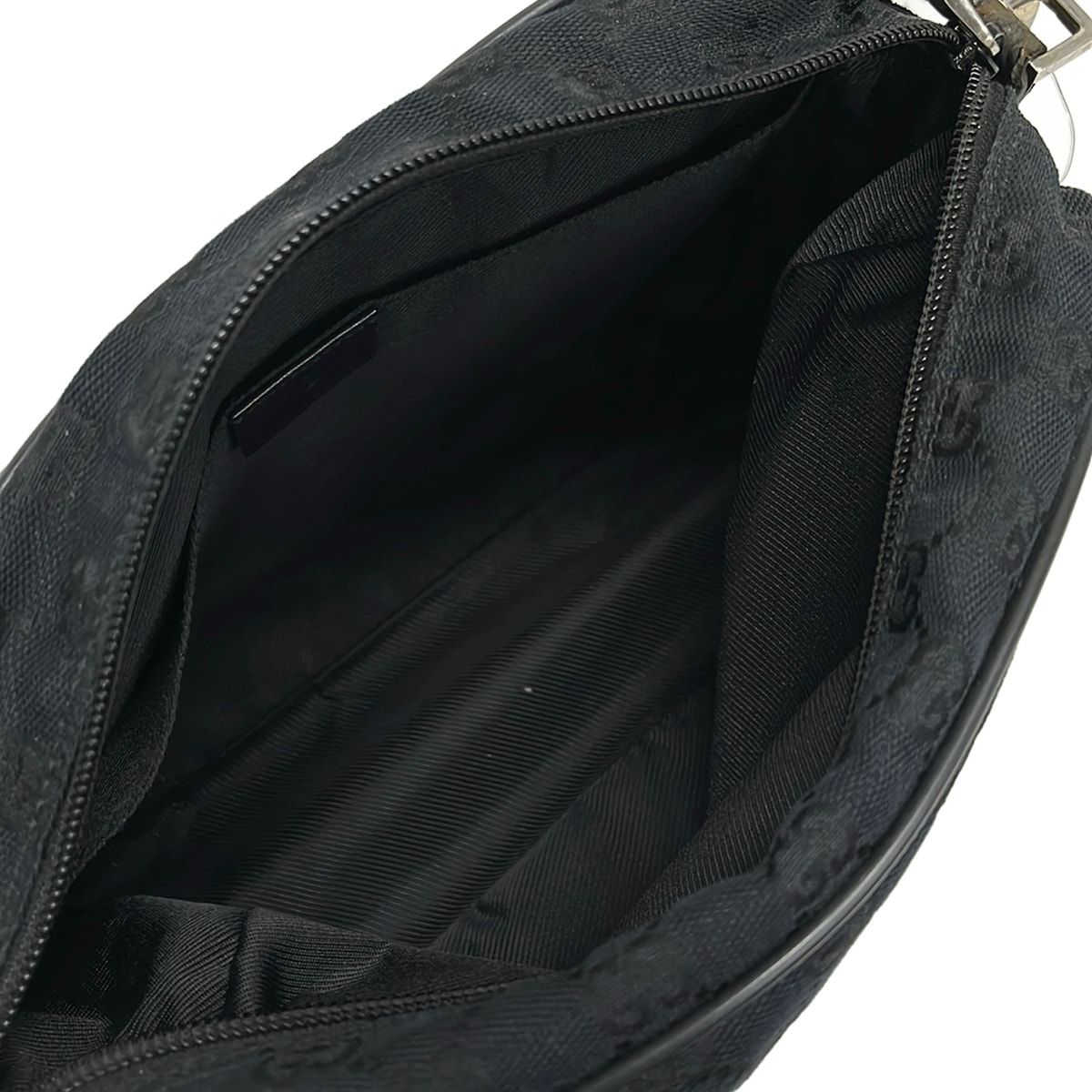 Gucci Shoulder Bag GG Pattern Black Leather — view 7