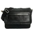 Gucci Shoulder Bag GG Pattern Black Leather