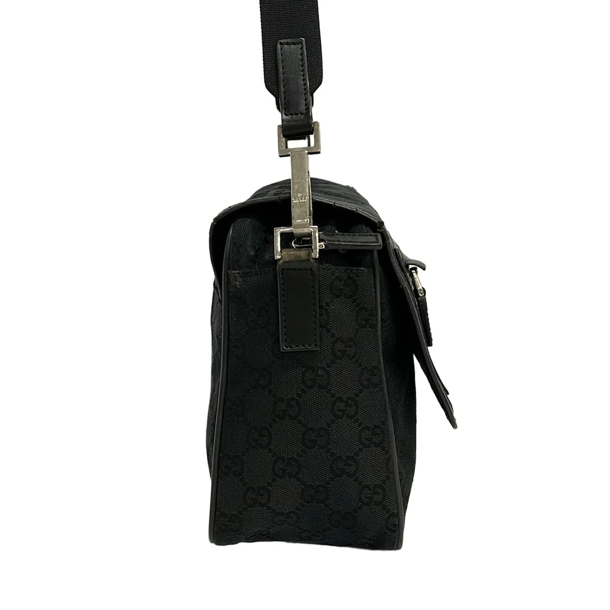 Gucci Shoulder Bag GG Pattern Black Leather — view 4