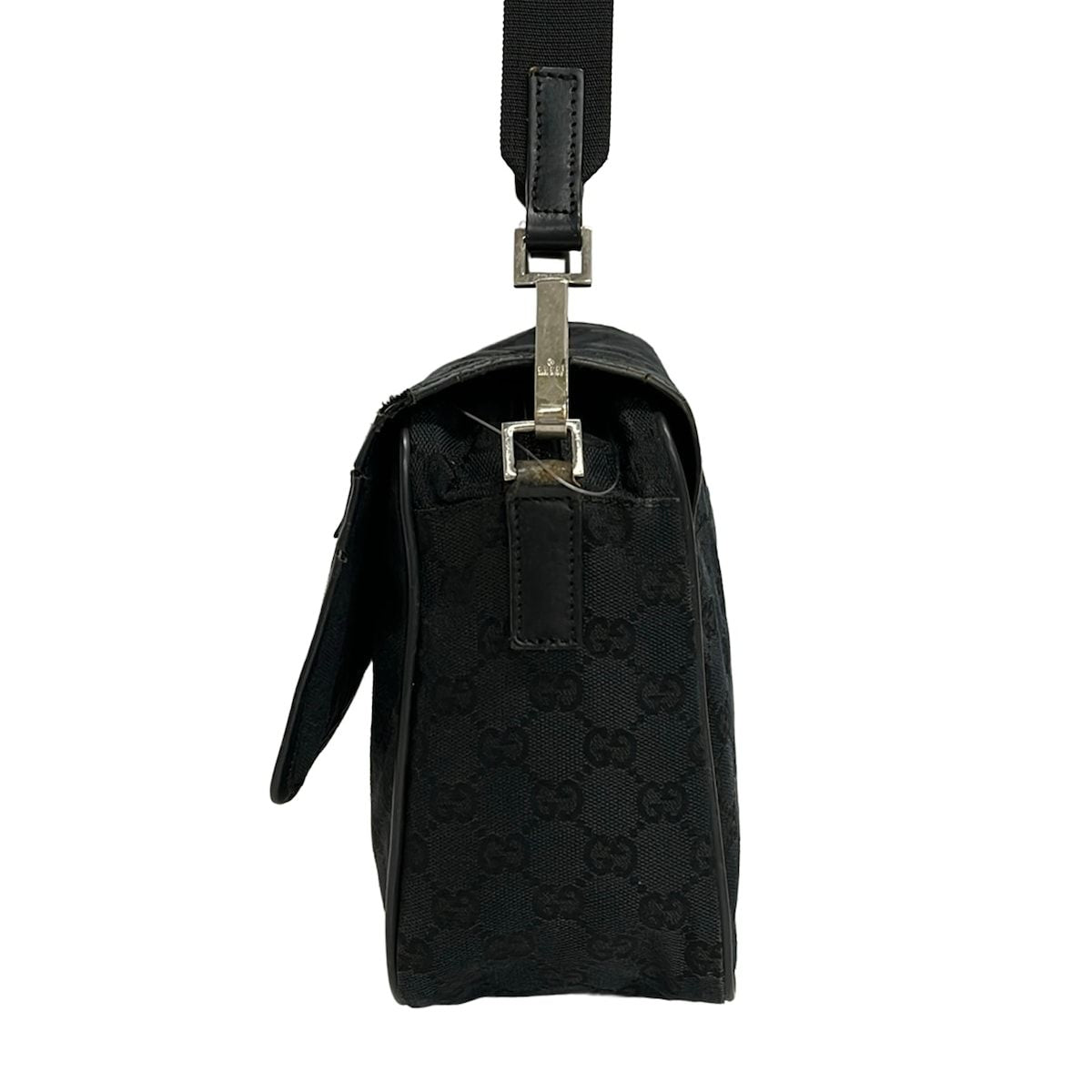 Gucci Shoulder Bag GG Pattern Black Leather — view 2