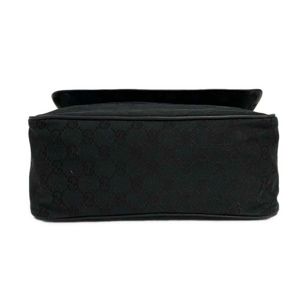 Gucci Shoulder Bag GG Pattern Black Leather — view 5