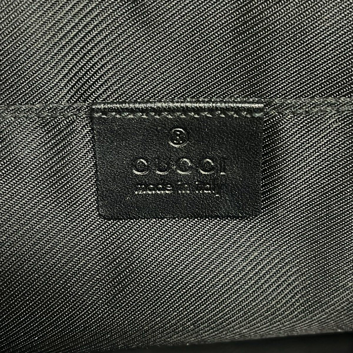 Gucci Shoulder Bag GG Pattern Black Leather — view 8