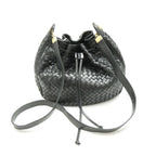 Bottega Veneta Intrecciato Drawstring Shoulder Bag Leather