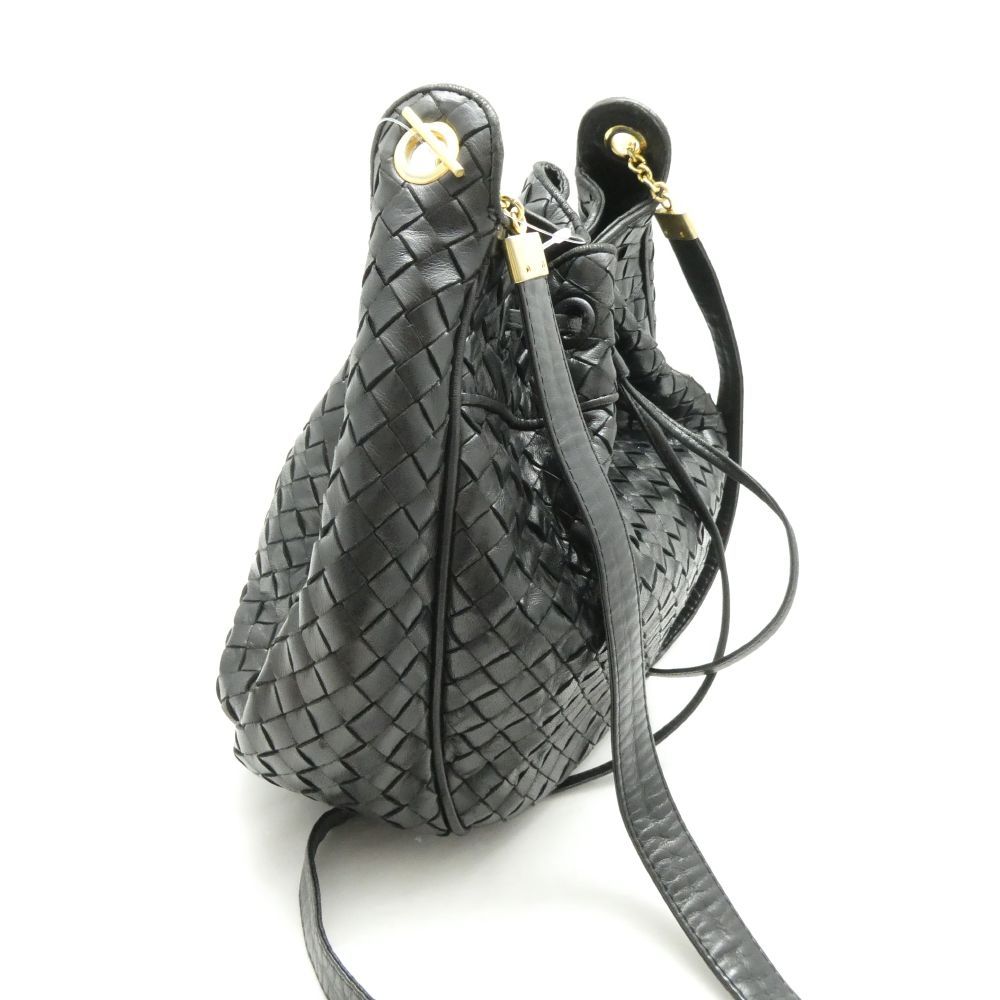 Bottega Veneta Intrecciato Drawstring Shoulder Bag Leather — view 3