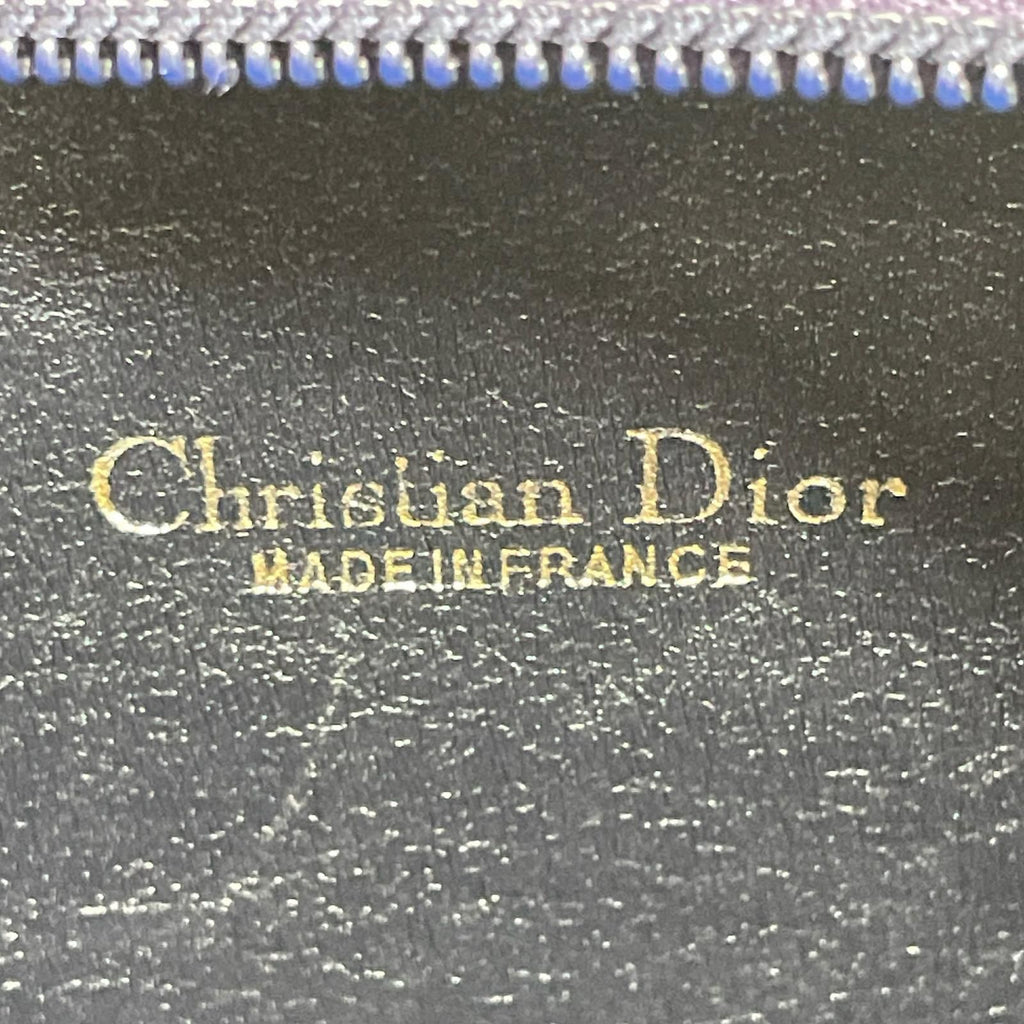 Dior Shoulder Bag Gold Trotter Navy Gray — view 8