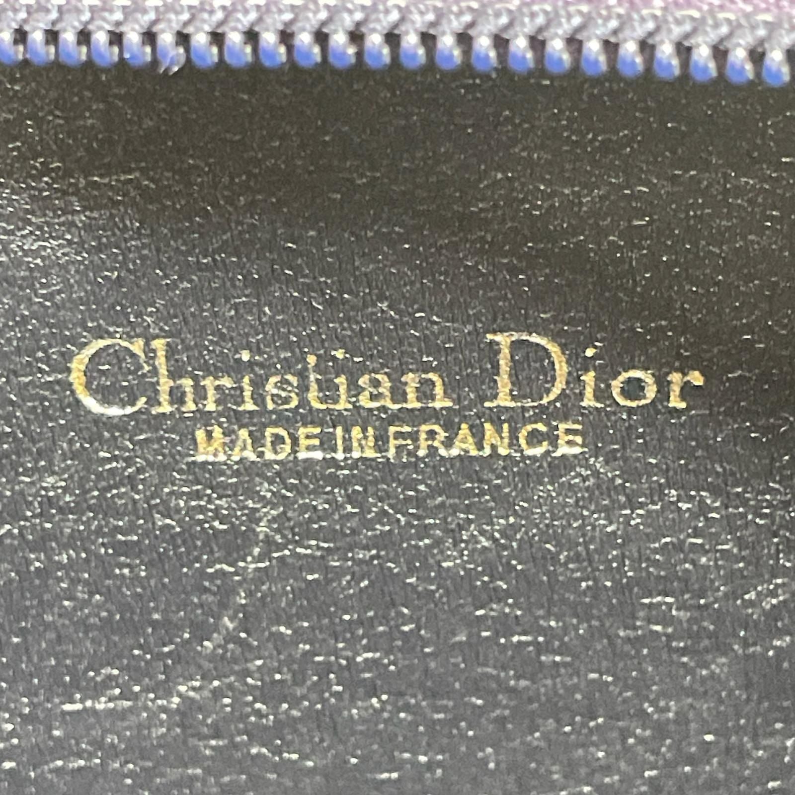 Dior Shoulder Bag Gold Trotter Navy Gray — view 8