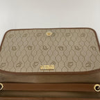 Dior Honeycomb Pattern Chain Shoulder Bag Beige — view 5