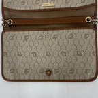 Dior Honeycomb Pattern Chain Shoulder Bag Beige — view 6
