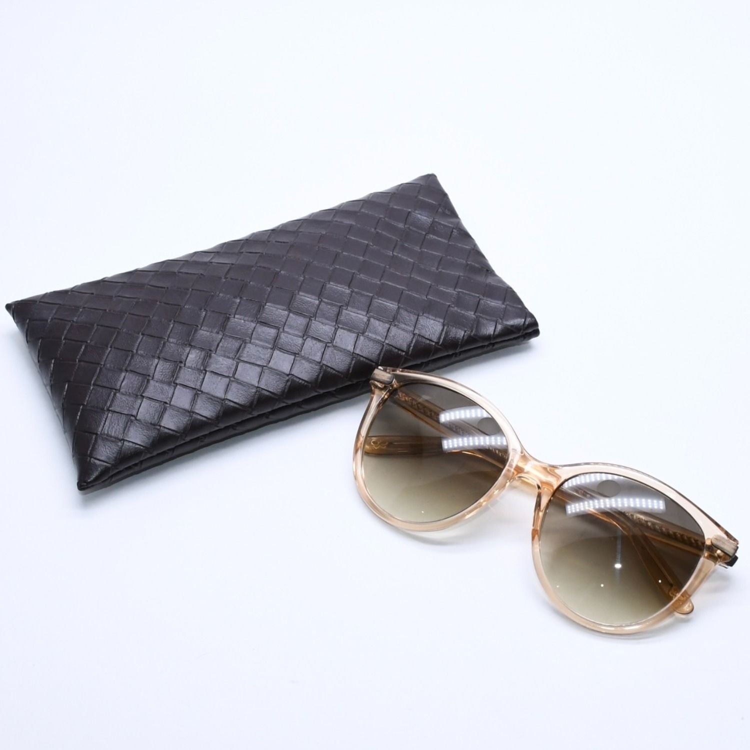 Bottega Veneta Sunglasses Clear Brown Beige BV Eyewear