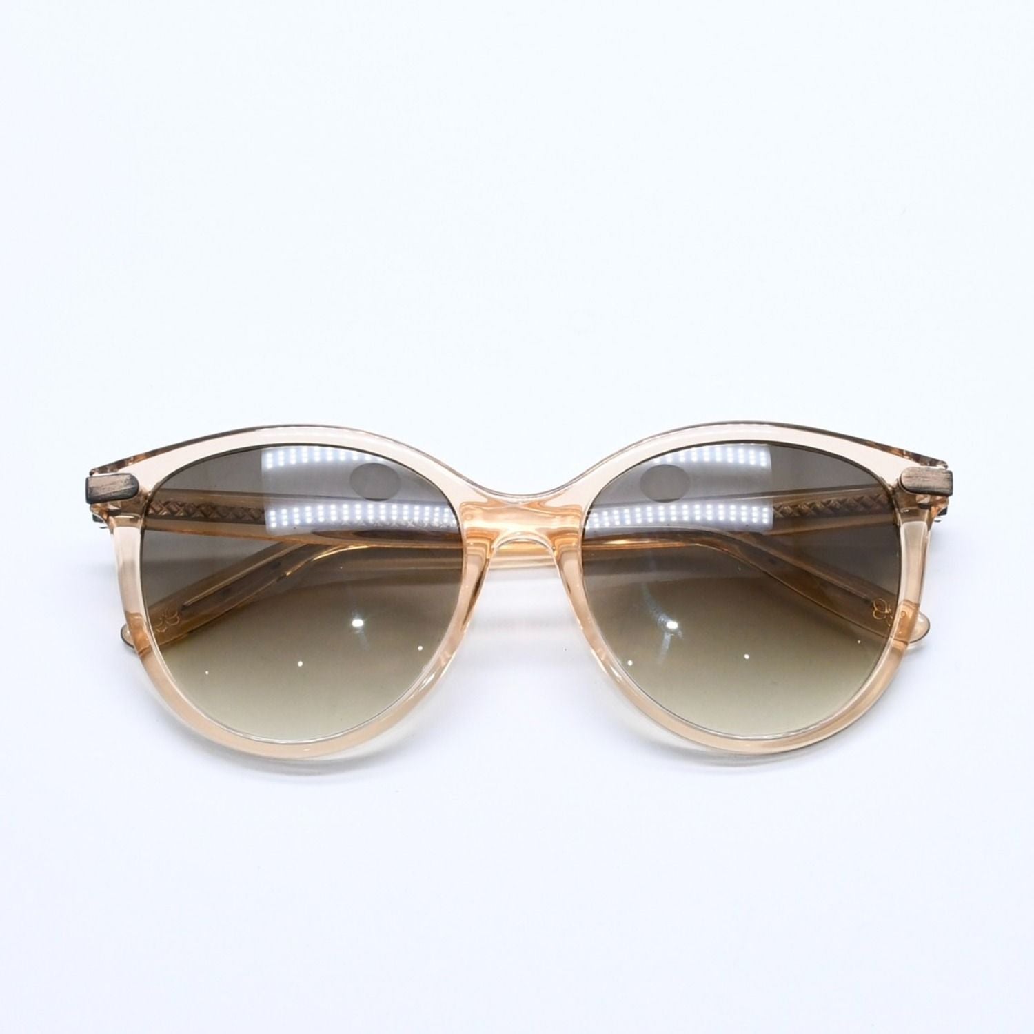 Bottega Veneta Sunglasses Clear Brown Beige BV Eyewear — view 2