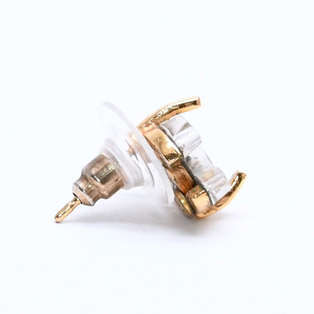 Chanel CC Logo Earrings 02 Metal Clear Gold — view 4