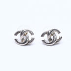 Chanel CC Logo Earrings 01 Metal Silver