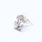 Chanel CC Logo Earrings 01 Metal Silver — view 2