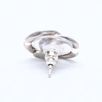 Chanel CC Logo Earrings 01 Metal Silver — view 4