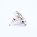 Chanel CC Logo Earrings 01 Metal Silver — view 5