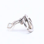 Chanel Earrings CC Logo 01 Silver Metal — view 4
