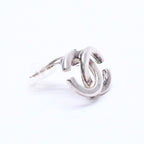 Chanel Earrings CC Logo 01 Silver Metal — view 3