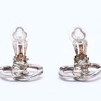 Chanel Earrings CC Logo 01 Silver Metal — view 5