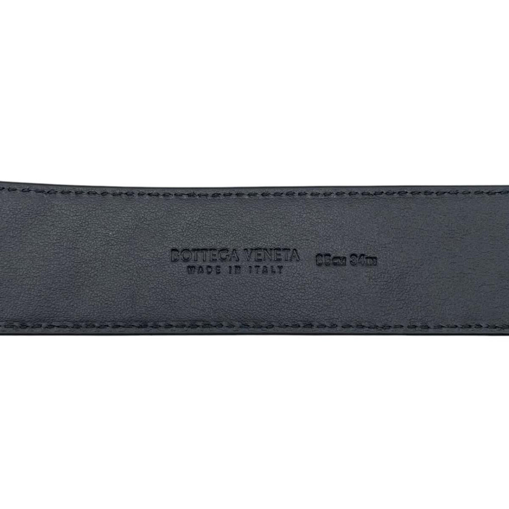 Bottega Veneta Belt Intrecciato Cuffleather Black Silver — view 8