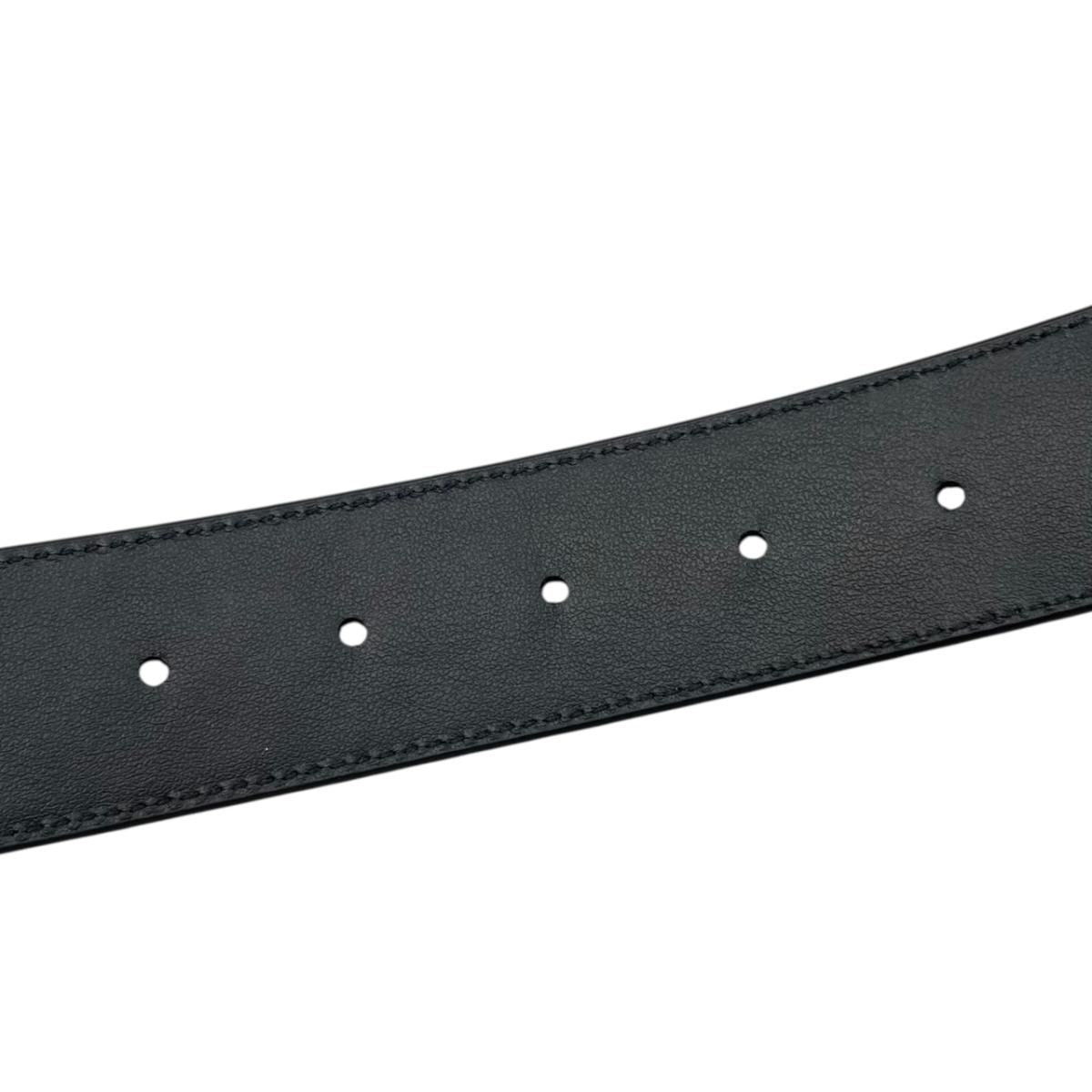 Bottega Veneta Belt Intrecciato Cuffleather Black Silver — view 6