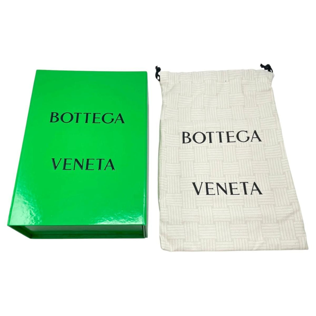 Bottega Veneta Belt Intrecciato Cuffleather Black Silver — view 9