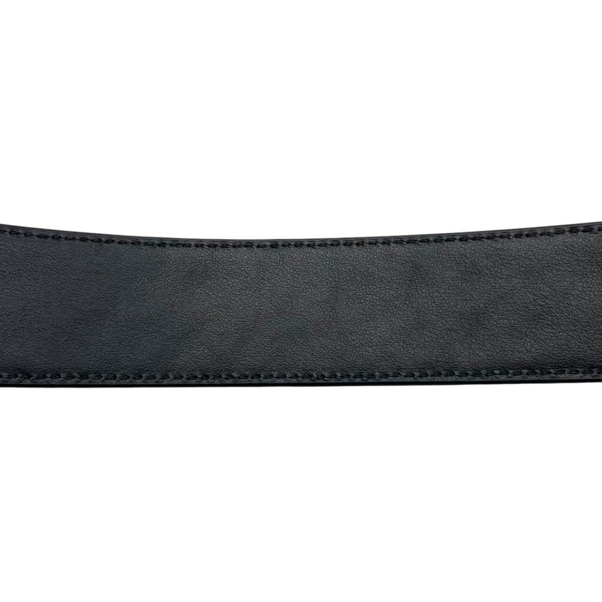 Bottega Veneta Belt Intrecciato Cuffleather Black Silver — view 7