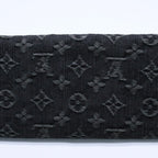 Louis Vuitton Monogram Denim Portefeuille Amelia Trifold Wallet Black Yellow — view 3