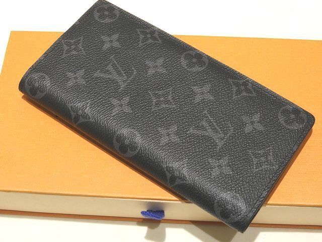 Louis Vuitton Brazza Bifold Wallet Monogram Eclipse Black
