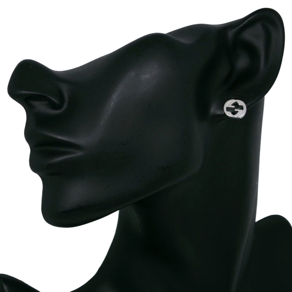 Gucci Interlocking 925 Sterling Silver Earrings — view 2