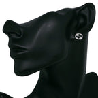 Gucci Interlocking 925 Sterling Silver Earrings — view 2