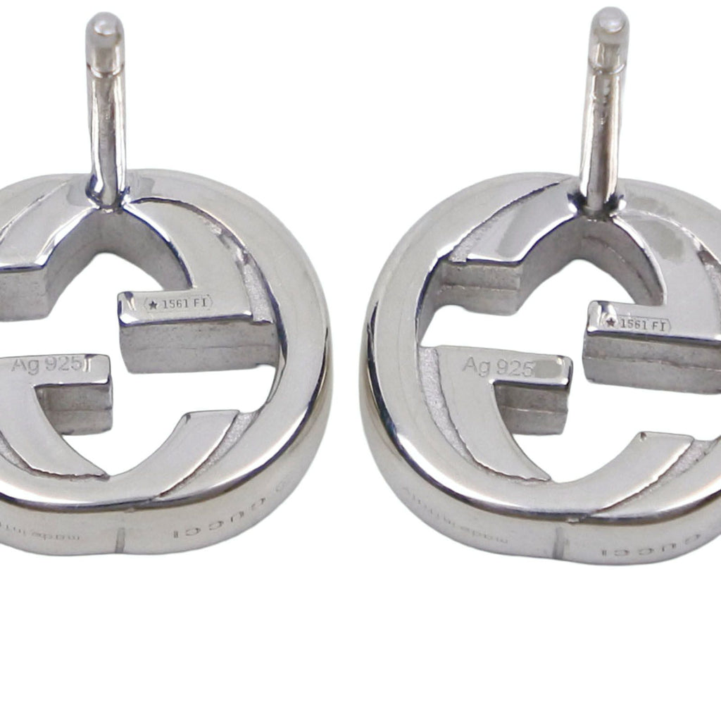 Gucci Interlocking 925 Sterling Silver Earrings — view 5