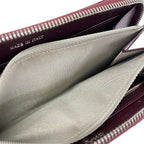Chanel Wallet Quilted Brilliant Bordeaux Zip Around Silver Leather — view 4