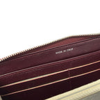 Chanel Wallet Quilted Brilliant Bordeaux Zip Around Silver Leather — view 8