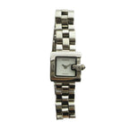 Gucci Watch Quartz Logo Square White Dial Silver — view 2