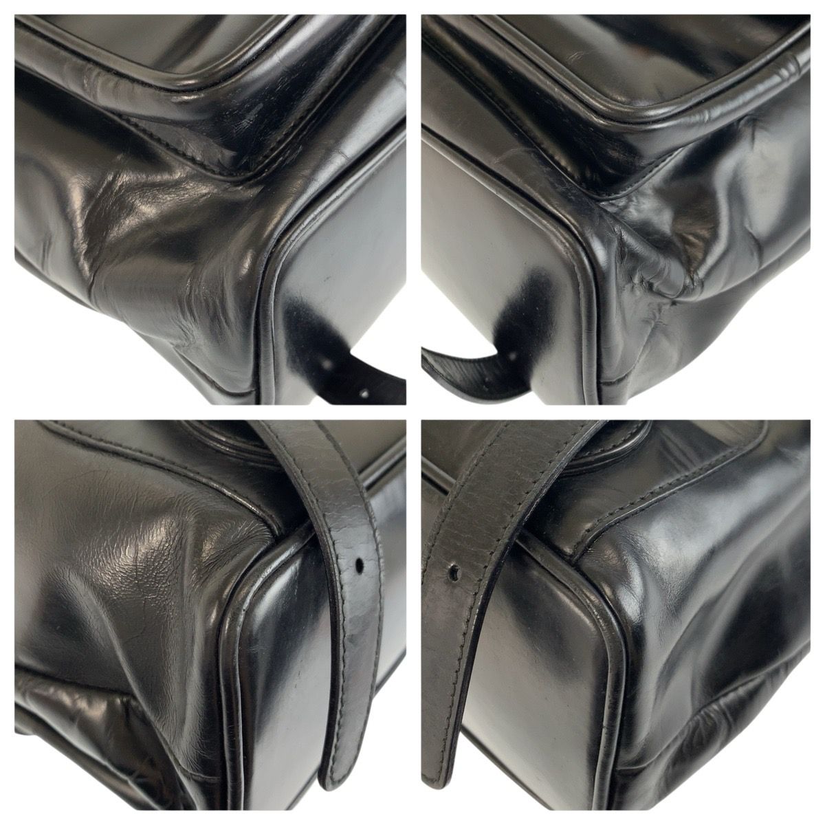 Gucci Bamboo Black Silver Leather 003 5 Backpack — view 4