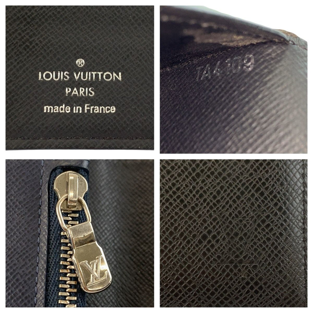 Louis Vuitton Taiga Portefeuille Alexandre Noir Black Wallet — view 3