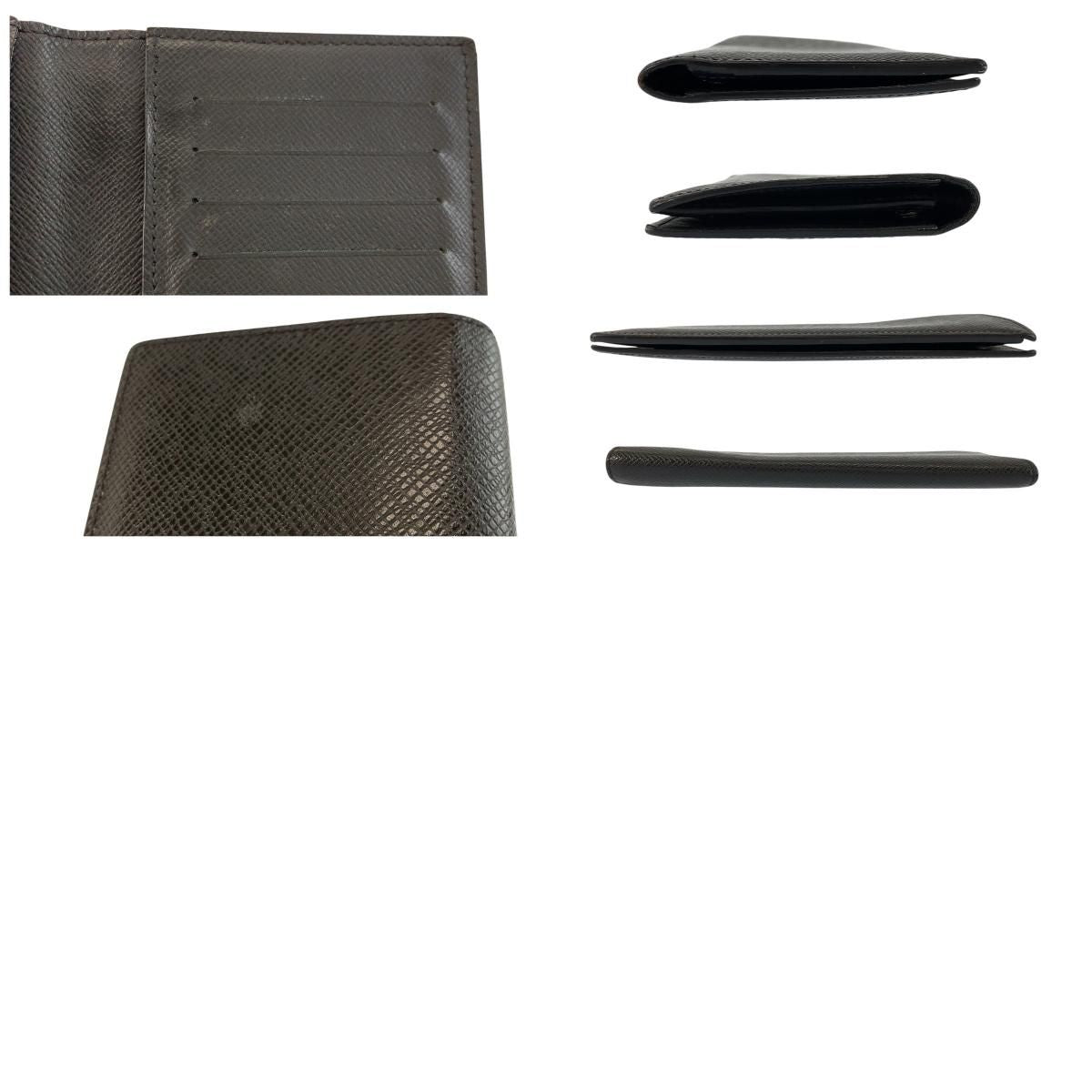 Louis Vuitton Taiga Portefeuille Alexandre Noir Black Wallet — view 9