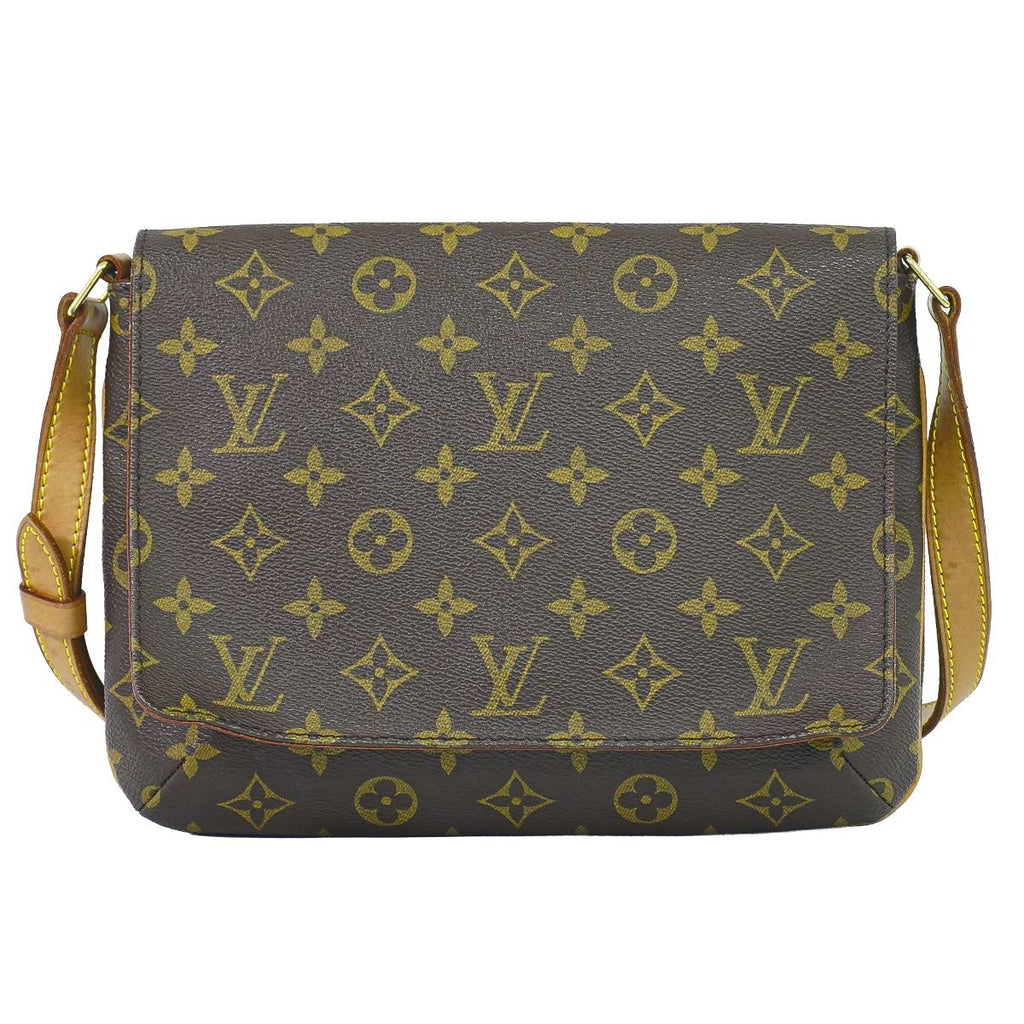 Louis Vuitton LV Musette Tango Short Monogram Shoulder Bag Brown