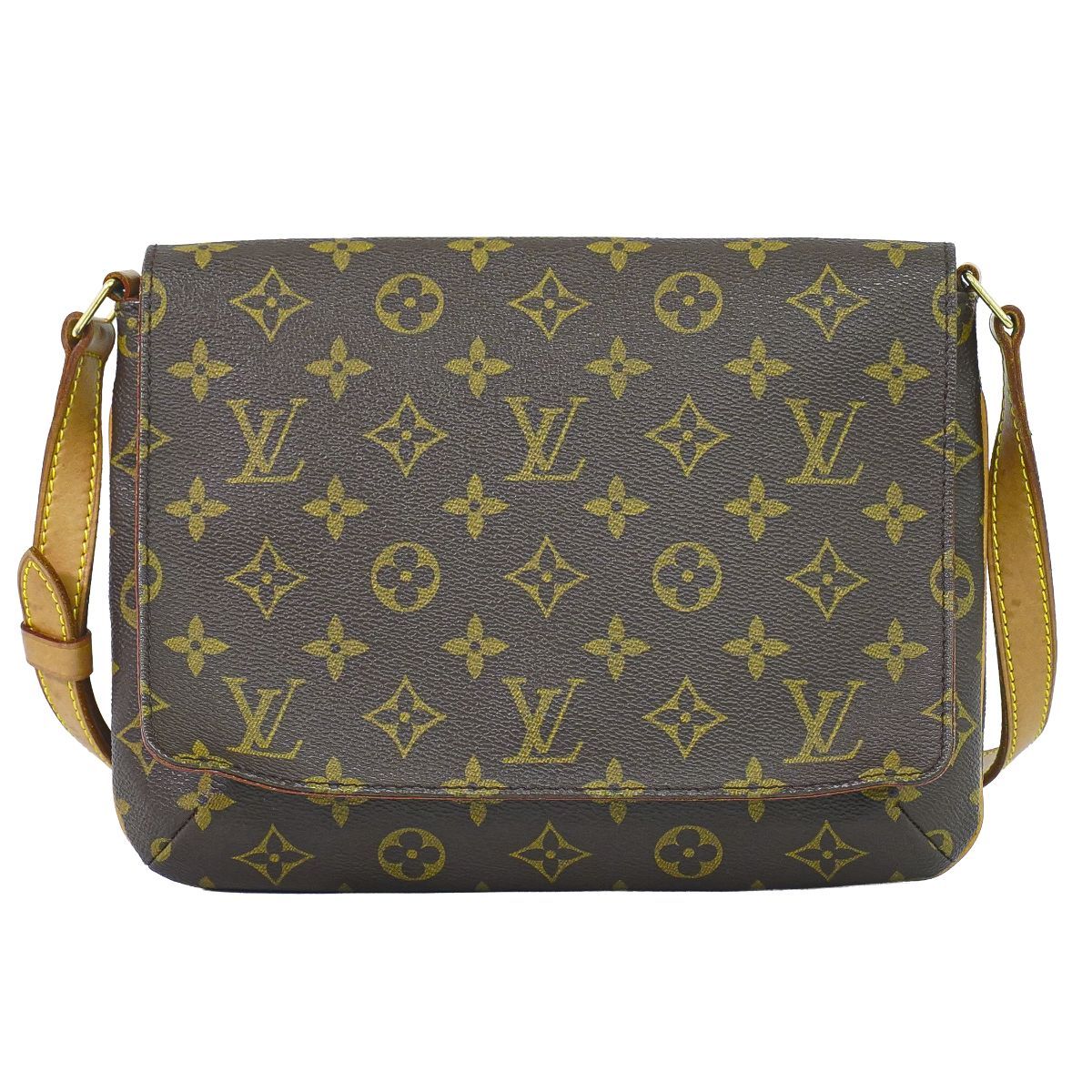 Louis Vuitton LV Musette Tango Short Monogram Shoulder Bag Brown