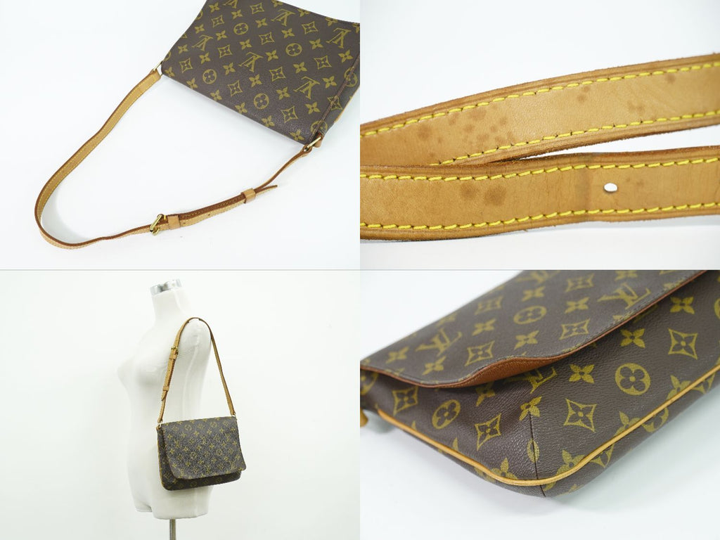 Louis Vuitton LV Musette Tango Short Monogram Shoulder Bag Brown — view 6