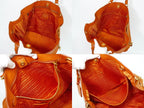Prada Leather 2-Way Shoulder Bag Tote Orange — view 8