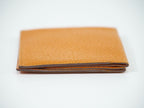Hermes Leather Bifold Billfold Wallet Compact Orange — view 4