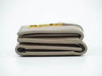 Saint Laurent Origami Tiny Trifold Compact Wallet Leather Brown — view 4