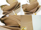Celine Small C Chain Shoulder Bag Pochette Leather Beige — view 8