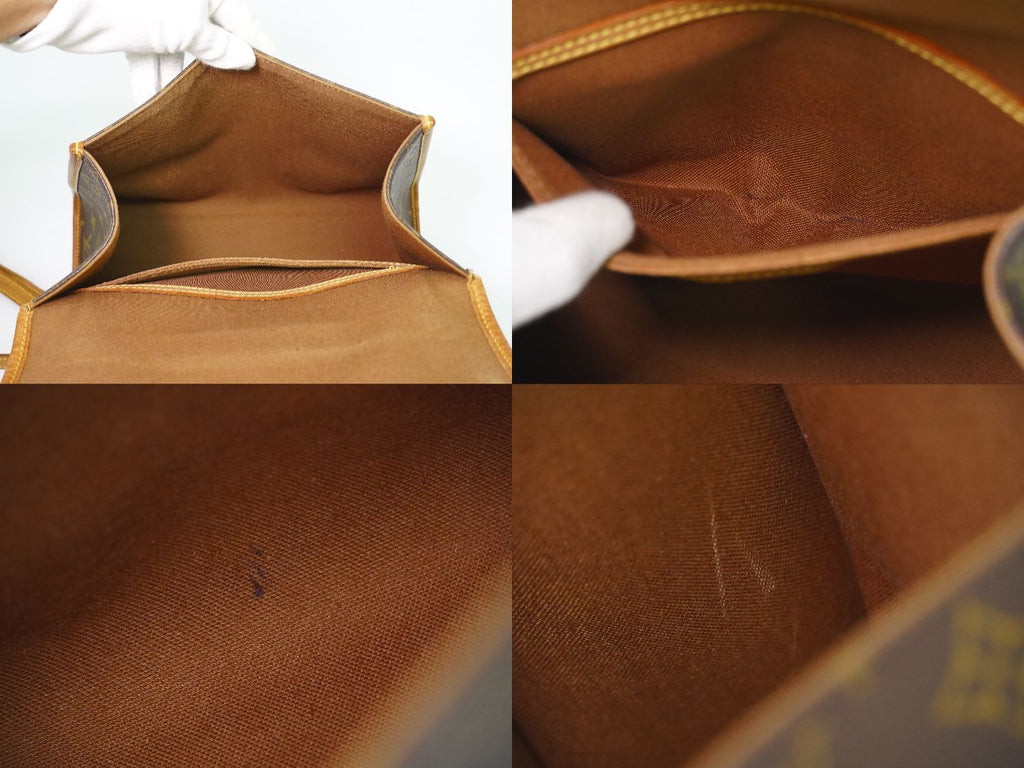 Louis Vuitton LV Bel Air Monogram 2-Way Shoulder Bag Pochette Brown — view 8