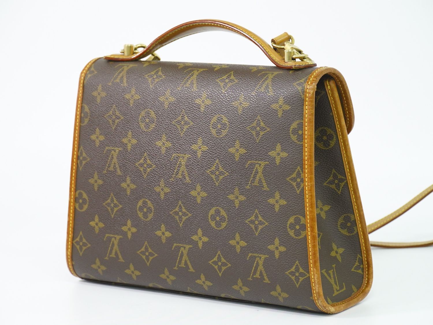 Louis Vuitton LV Bel Air Monogram 2-Way Shoulder Bag Pochette Brown — view 2