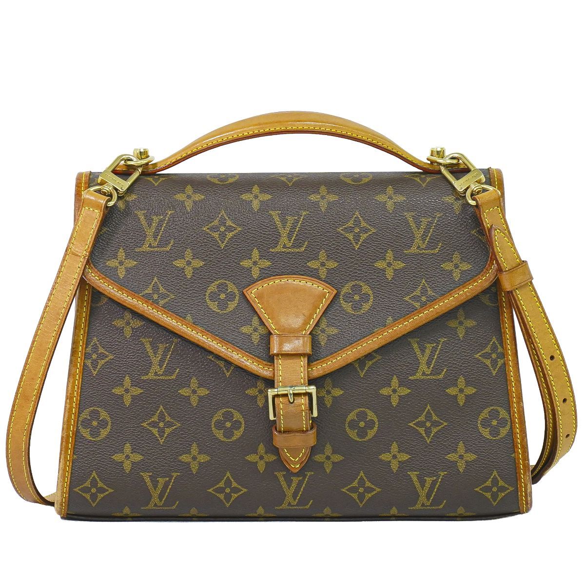 Louis Vuitton LV Bel Air Monogram 2-Way Shoulder Bag Pochette Brown