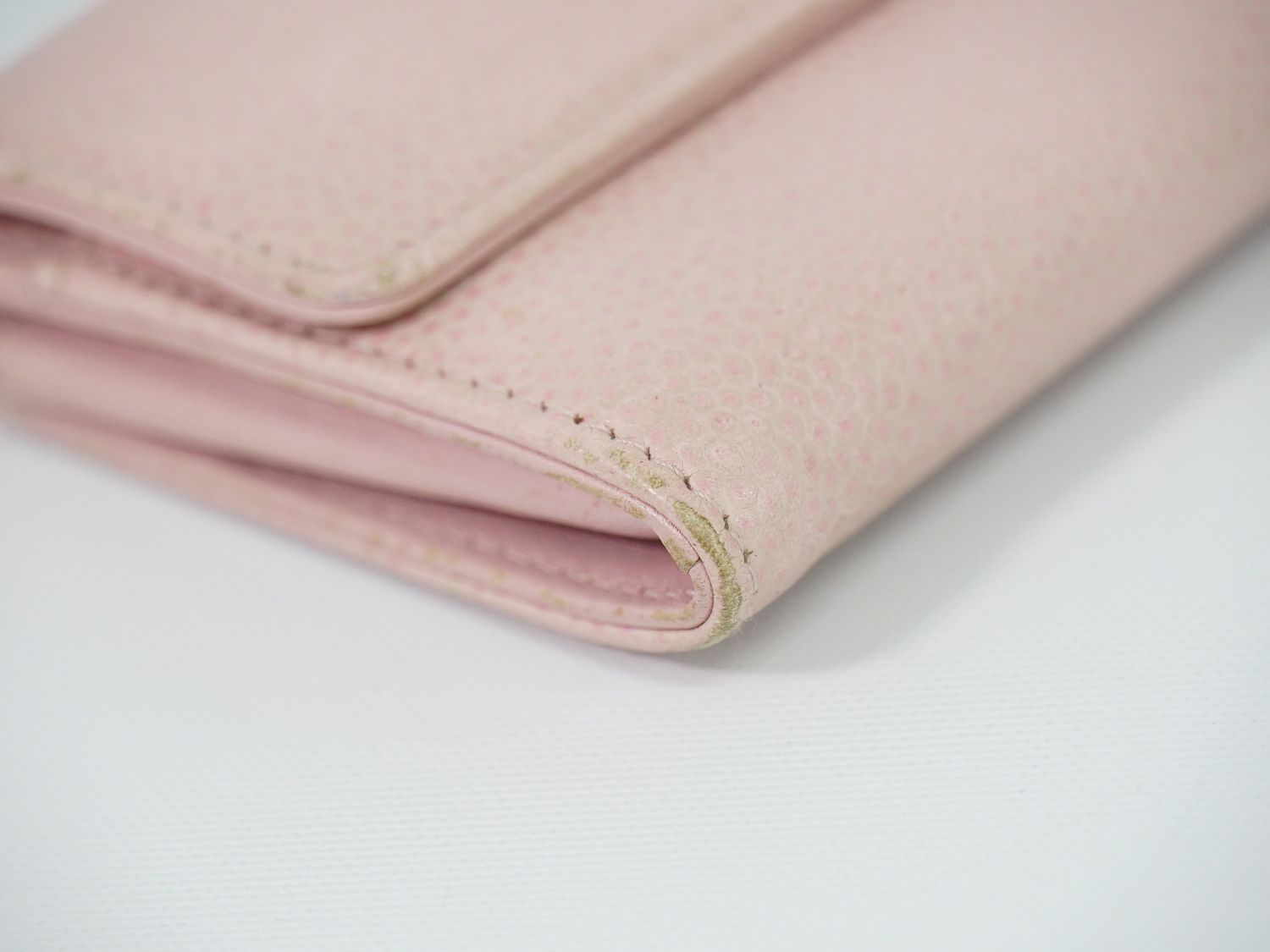 Chanel CC Logo Card Case Business Holder Caviar Leather Pink — view 6