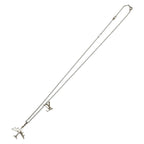 Louis Vuitton Pendant LV Plain Silver Metal Necklace — view 4