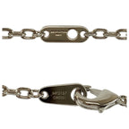 Louis Vuitton Pendant LV Plain Silver Metal Necklace — view 5